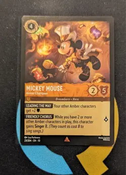 23/204 Mickey Mouse - Amber Champion Rare Disney Lorcana Set 10 - Image 1