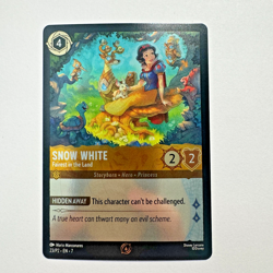 Disney Lorcana TCG Card Foil Snow White Fairest in the Land 23/P2 EN 7 English - Image 1