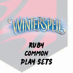 Disney Lorcana Winterspell Ruby Common Play Sets - Image 1