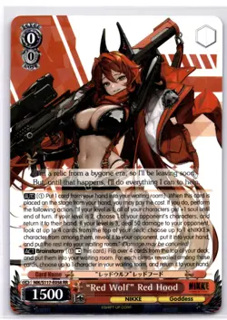 "Red Wolf" Red Hood Double Rare GODDESS OF VICTORY: NIKKE NIK/S117-E058 RR NM - Image 1