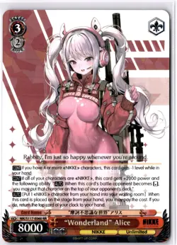 "Wonderland" Alice Double Rare GODDESS OF VICTORY: NIKKE NIK/S117-E060 RR NM - Image 1