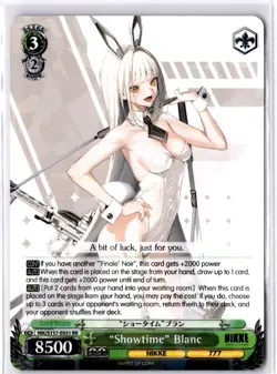 "Showtime" Blanc Double Rare GODDESS OF VICTORY: NIKKE NIK/S117-E031 RR NM - Image 1