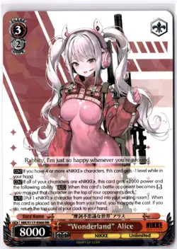 "Wonderland" Alice Double Rare GODDESS OF VICTORY: NIKKE NIK/S117-E060 RR NM - Image 1