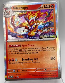 Infernape SVP 116 Pokemon Card Black Star Promo Twilight Masquerade Stamped LP - Image 1