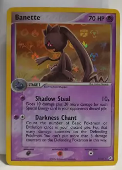 Pokemon Collectible Cards, Banette, Holo, 1/101, Hidden Legends, 2004 - Image 4