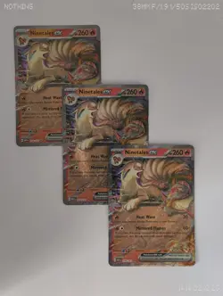 Pokemon Card Ninetales EX Scarlet Violet 151 038/165 X 3 Cards Double Rare 🔥 - Image 1