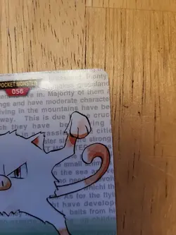 Mankey 056 Pokemon Card Carddass 1996 GREEN Very Rare BANDAI Japanese F/S - Image 4