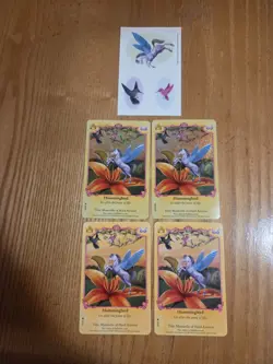 Bella Sara Royalty Hummingbird Horse Pegasas Trading Cards Foil & Sticker - Image 1