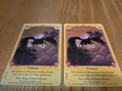 Bella Sara Royalty Herd Airistos Uranus Pegasus Foil and Common Trading Cards - Image 2