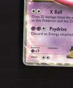 Mewtwo EX 54/99 2012 World Championship Ultra Rare Pokemon Card DMG - Image 5