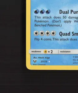 Shining Volcanion 27/73 Shining Legends Shiny Holo Rare Pokemon Card LP - Image 5