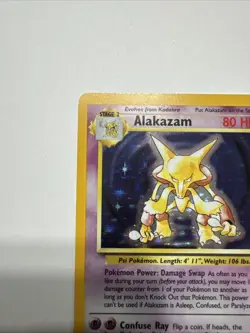 Alakazam 001/102 Base Set Holo LP Excellent Condition Pokemon Cards - Image 3