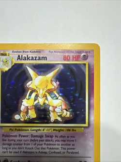 Alakazam 001/102 Base Set Holo LP Excellent Condition Pokemon Cards - Image 4