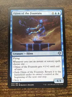 Djinn of the Fountain 047/281 Dominaria United MTG Magic The Gathering L9937* - Image 1