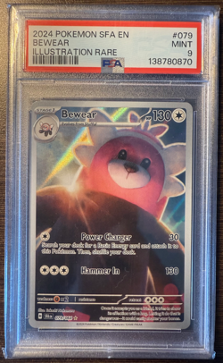 2024 POKEMON SFA EN-SHROUDED FABLE ILLUSTRATION RARE #079 BEWEAR PSA 9 - Image 1