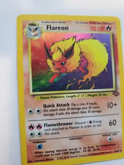 Flareon Jungle Set Holo Pokemon Card Base WOTC - Image 5