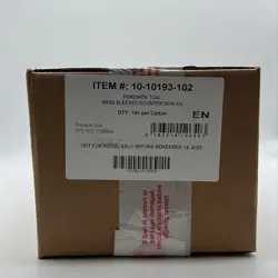 2025 Pokemon Mega Evolution Phantasmal Flames Sealed Sleeved Pack Booster Case - Image 1