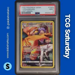 2022 POKEMON SWORD & SHIELD LOST ORIGIN CHARIZARD TRAINER GALLERY PSA 9 - Image 1