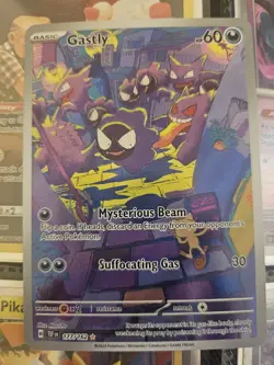 Pokemon TCG Gastly Illustration Rare IR Holo Card 177/162 Temporal Forces - Image 1