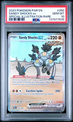 2023 POKEMON PAR EN-PARADOX RIFT #250 SANDY SHOCKS EX PSA 10 - Image 1