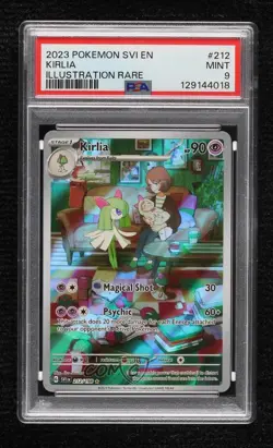 Kirlia Illustration Rare Pokemon Scarlet & Violet Base Set SV1 PSA 9 MINT - Image 1