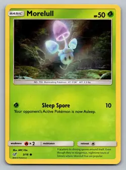 Pokemon TCG Detective Pikachu Morelull (Holo Common) 3/18 - Image 1