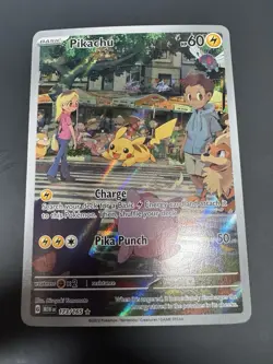 Pokemon Pikachu 173/165 Sv: Scarlet & Violet 151 Holo Illustration Rare MINT - Image 1