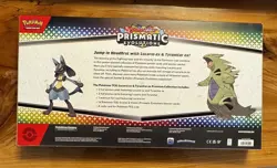 POKEMON TCG PRISMATIC EVOLUTIONS LUCARIO & TYRANITAR EX PREMIUM COLLECTION NEW A - Image 2