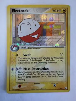 Pokemon TCG Electrode EX Hidden Legends Reverse Holo Rare 5/101 2004 70 HP - Image 1