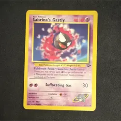 Wizards of the Coast Pokemon Sabrina's Gastly Gym 97/132 Common 40HP Psychic - Image 1