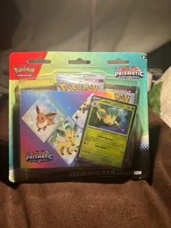 Pokemon 2025!Scarlet Violet Prismatic Evolutions Tech Sticker Collection Leafeon - Image 1