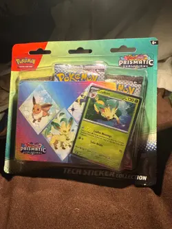 Pokemon 2025!Scarlet Violet Prismatic Evolutions Tech Sticker Collection Leafeon - Image 2