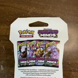 Pokemon Sun & Moon Unified Minds Sleeved Booster Pack Darkrai Umbreon Art New - Image 5