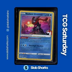 2022 POKEMON SWSH ASTRAL RADIANCE #046/189 RADIANT GRENINJA PLAY STAMPED - Image 1