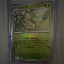 Pokemon Leafeon Master Ball Pattern Rare Holo 005/131 Sv: Prismatic Evolutions - Image 1