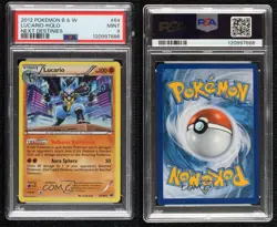 Lucario Holo Pokemon Black & White Next Destinies PSA 9 MINT - Image 3