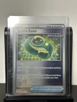 Pokemon Prismatic Evolutions Techno Radar 130/131 (Pokeball Pattern) Holo NM - Image 1