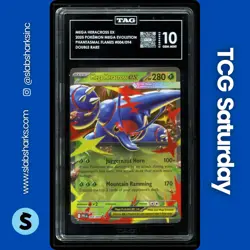 2025 POKEMON PHANTASMAL FLAMES #004/094 MEGA HERACROSS EX DOUBLE RARE TAG 10 - Image 1