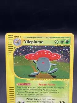 Pokemon Vileplume 031/165 Expedition Base Set Holo Rare w/ Swirl TCG - Image 2
