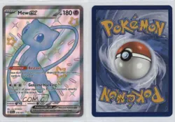 Shiny Ultra Rare - Mew ex Pokemon Scarlet & Violet Paldean Fates PAF #216 - Image 3