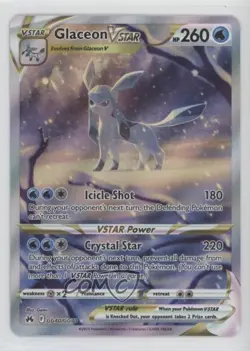 Full Art - Glaceon VSTAR Pokemon Sword & Shield Crown Zenith Galarian Gallery - Image 1