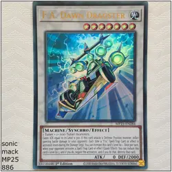 F.A. Dawn Dragster - MP25-EN284 - Ultra Rare 1st Edition Yugioh - Image 1