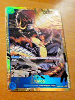 ONE PIECE ENGLISH CARD HOLO GAME CARTE Kaido SEC OP05-118 JCC EN MINT - Image 1