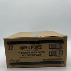One Piece OP14-EB04 The Azure Sea's Seven English 12 Booster Box Case Sealed - Image 1