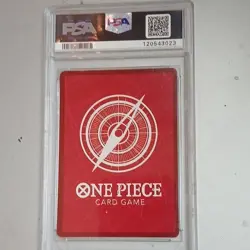 Bandai One Piece CCG Monkey D. Luffy #003 BVB Match Day Foil Promo PSA 10 - Image 2