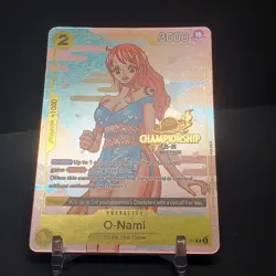One Piece TCG O-Nami Nami OP06-101 25-26 Championship Promo Stamped 2025 Gold NM - Image 5