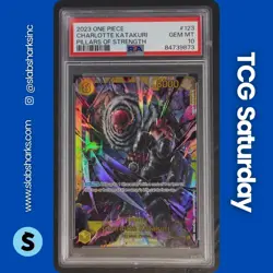 2023 ONE PIECE PILLARS OF STRENGTH CHARLOTTE KATAKURI SECRET RARE PSA 10 - Image 1