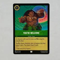You're Welcome 96/204 Disney Lorcana Shimmering Skies Regular Uncommon Card NM - Image 1