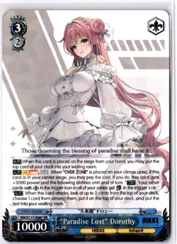 "Paradise Lost" Dorothy Double Rare GODDESS OF VICTORY: NIKKE NIK/S117-E087 RR N - Image 1
