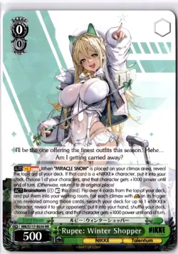 Rupee: Winter Shopper Double Rare GODDESS OF VICTORY: NIKKE NIK/S117-E030 RR NM - Image 1